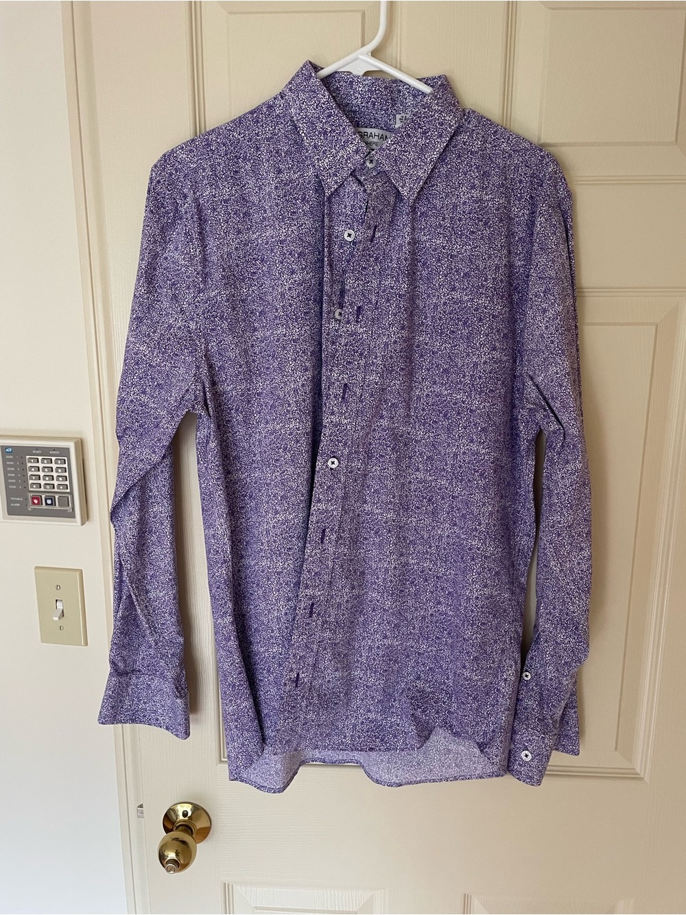 Banana Republic Purple Long-Sleeve Dress Shirt